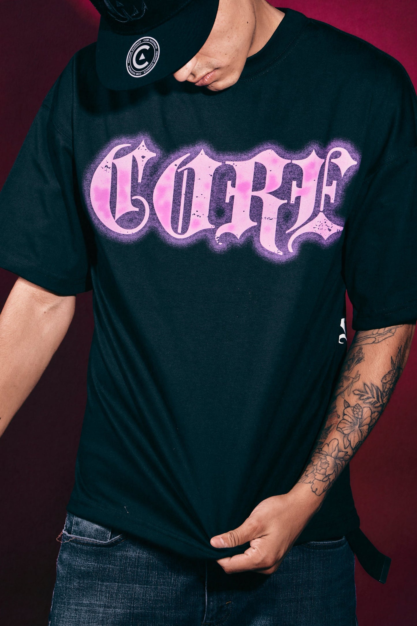 Playera Oversized Bomba Neon CORE