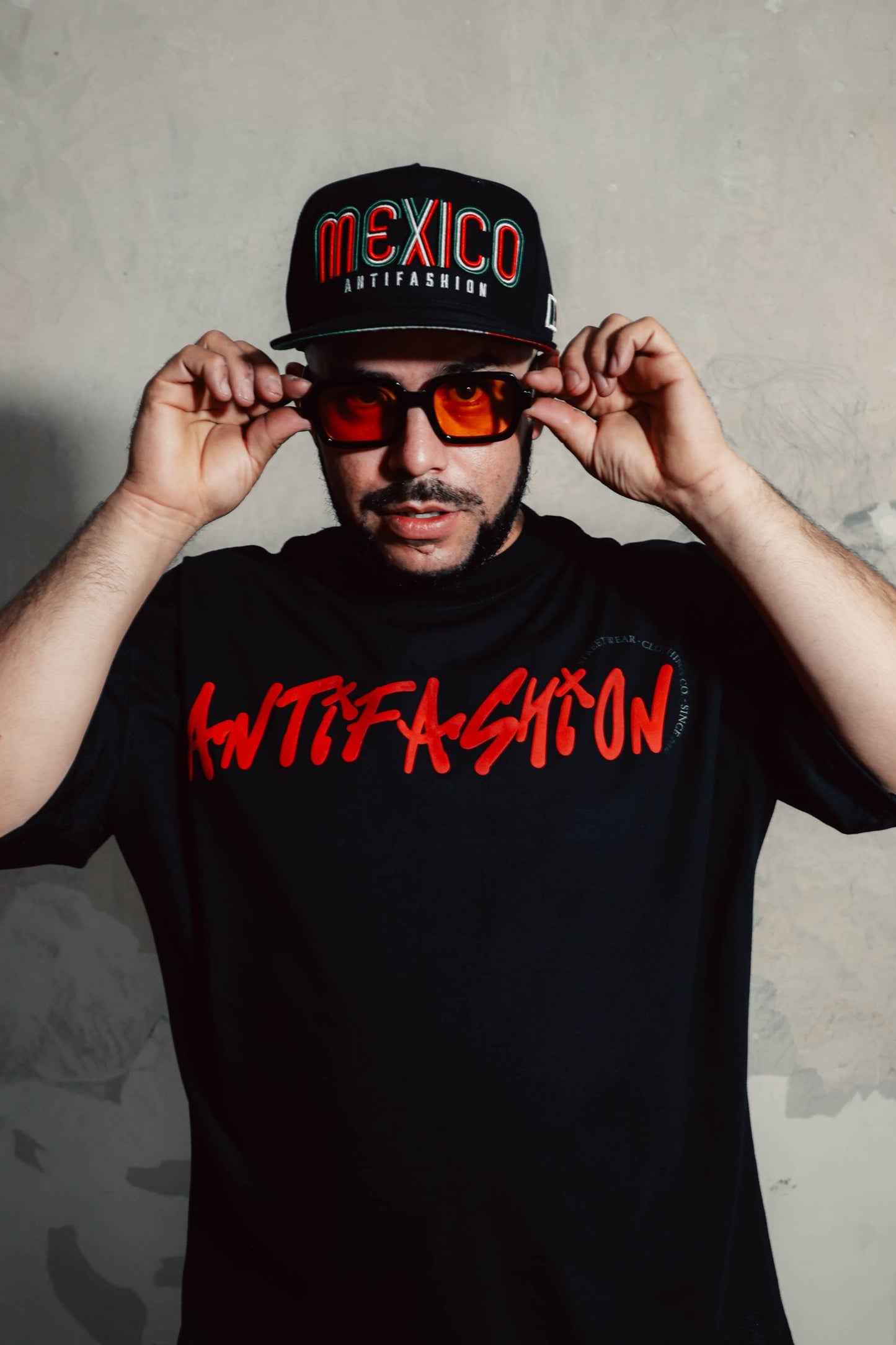 Playera Negra Oversized Calavera ANTIFASHION