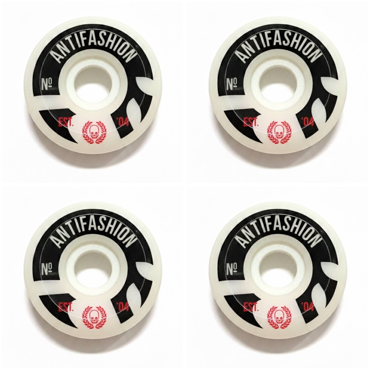 Craneo Negro Ruedas Skate Conicas 56mm ANTIFASHION