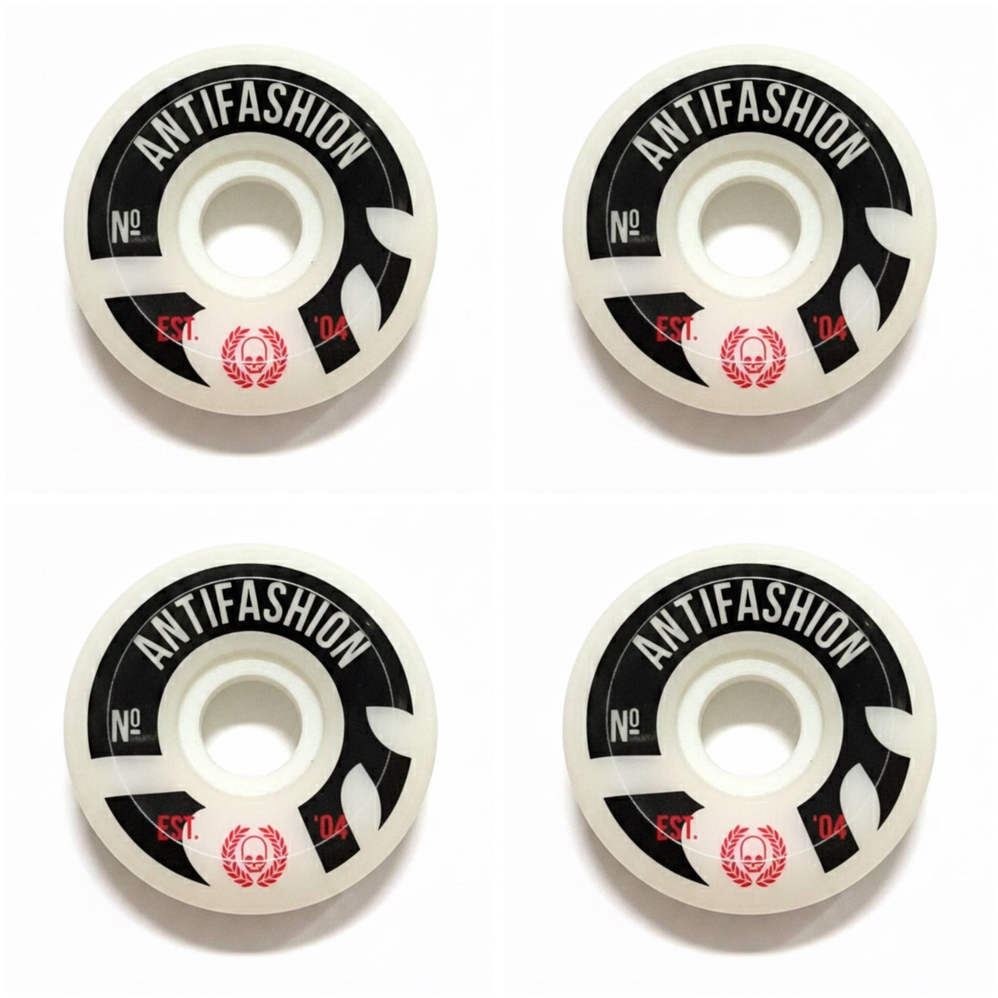 Craneo Negro Ruedas Skate Conicas 56mm ANTIFASHION