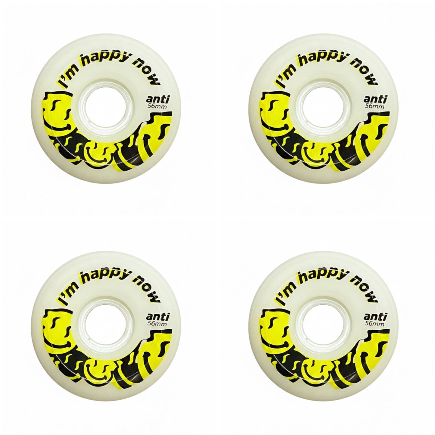  Im Happy Now Ruedas Skate Conicas 56mm ANTIFASHION