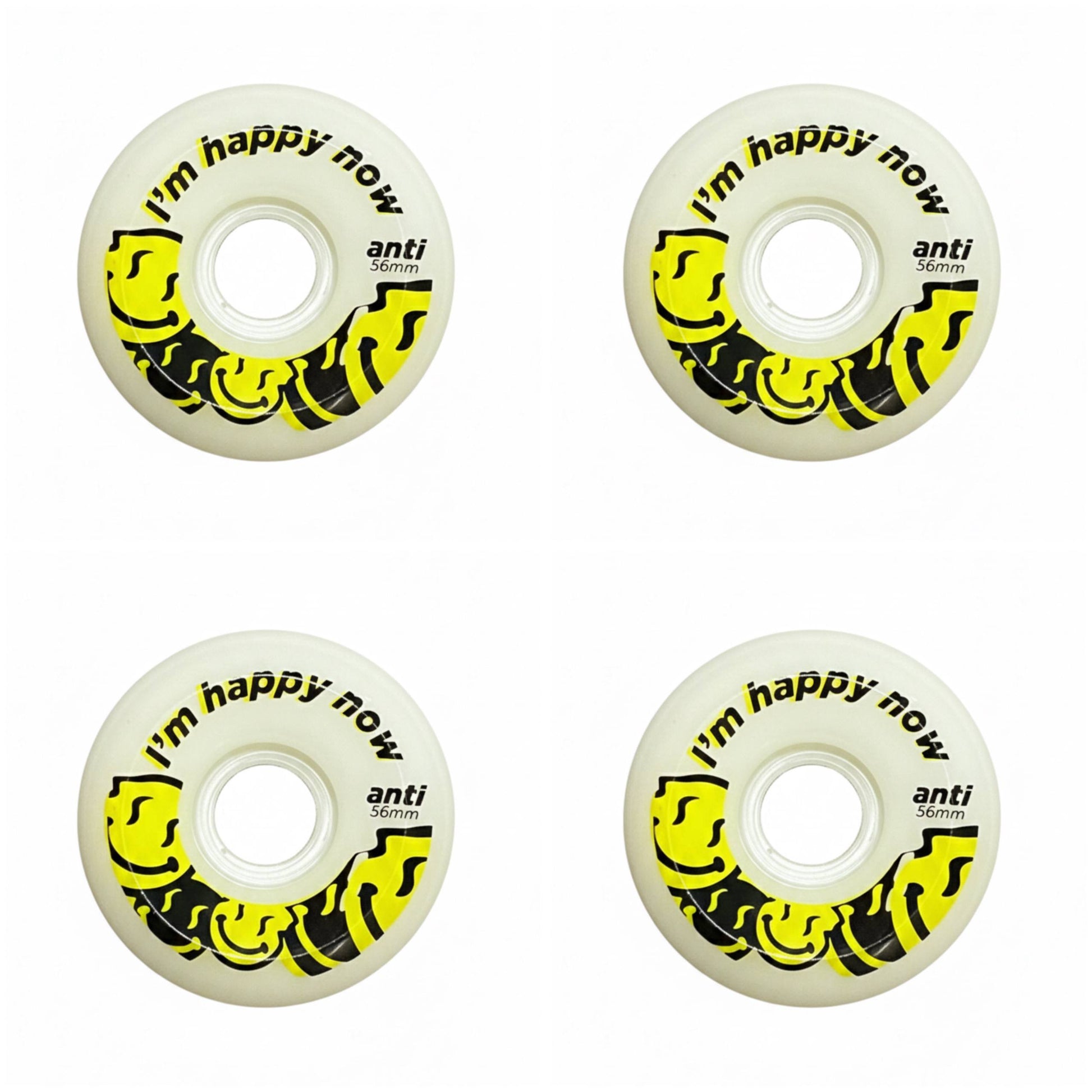  Im Happy Now Ruedas Skate Conicas 56mm ANTIFASHION