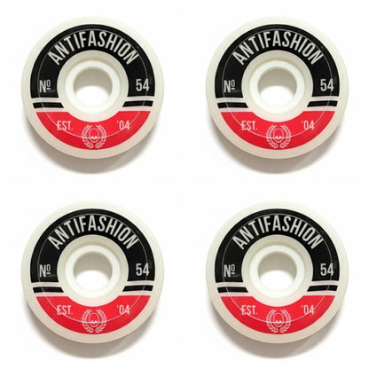 Rojo Negro Ruedas Skate Conicas 56mm ANTIFASHION