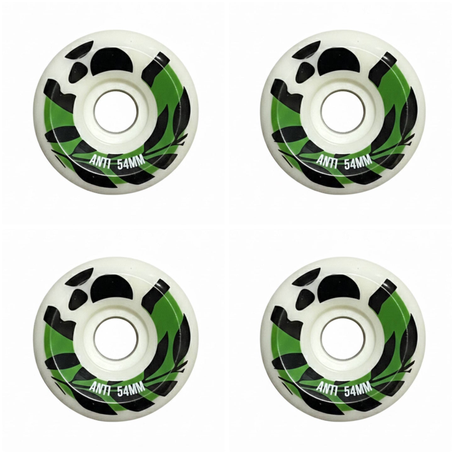 Verdes Ruedas Skate Conicas 56mm ANTIFASHION
