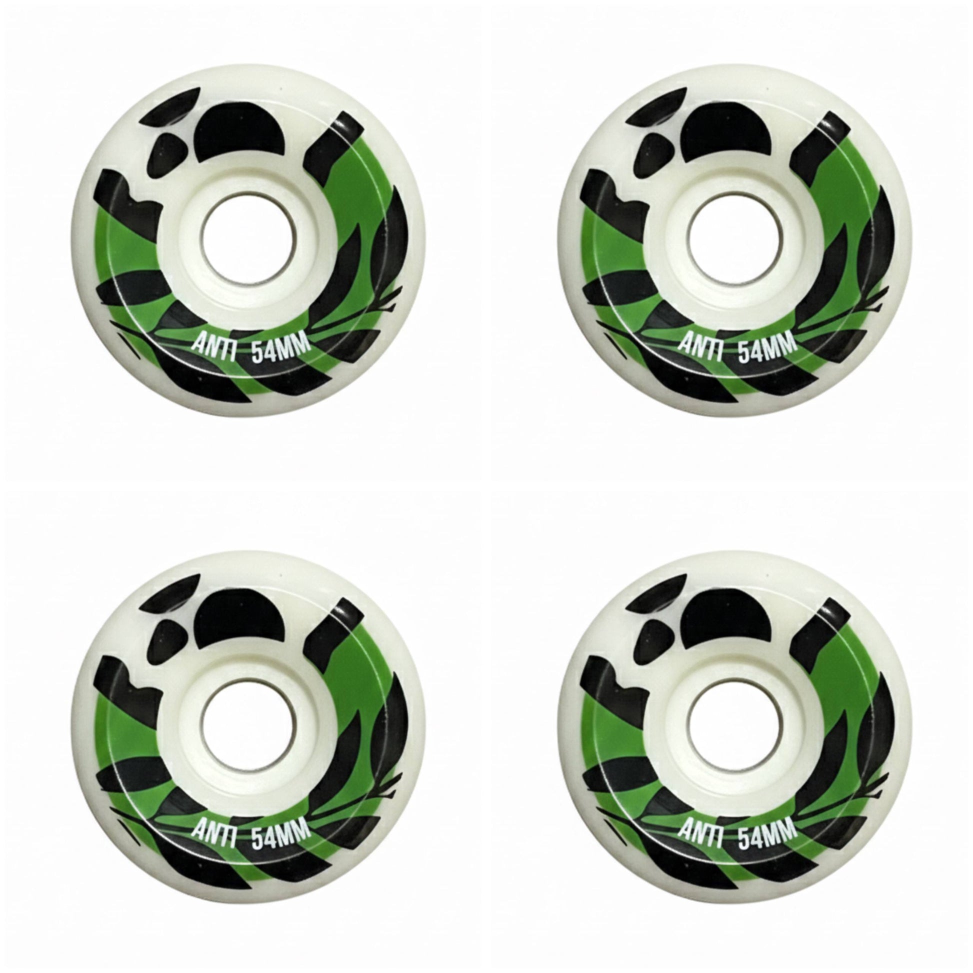 Verdes Ruedas Skate Conicas 56mm ANTIFASHION
