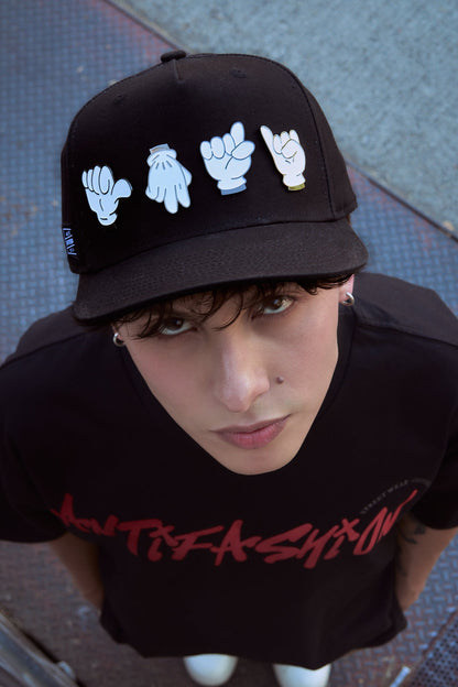 Gorra Negra Señas ANTIFASHION