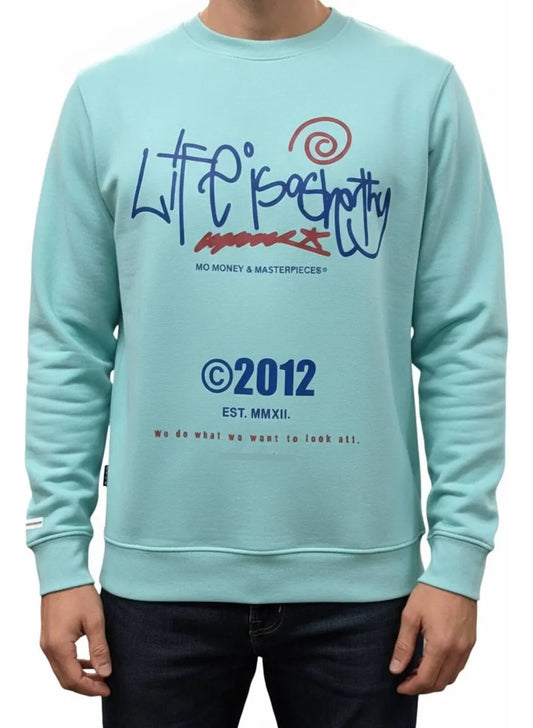 Sueter Redondo Azul Life Is A Shorty MOMONEY 