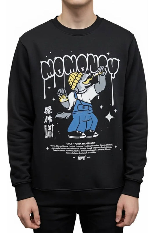 Sueter Redondo Negro Ratón MOMONEY