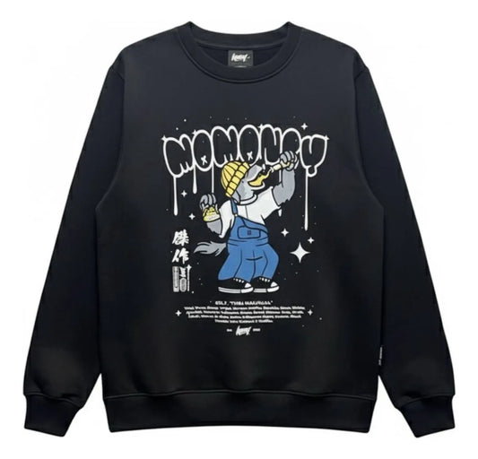 Sueter Redondo Negro Ratón MOMONEY