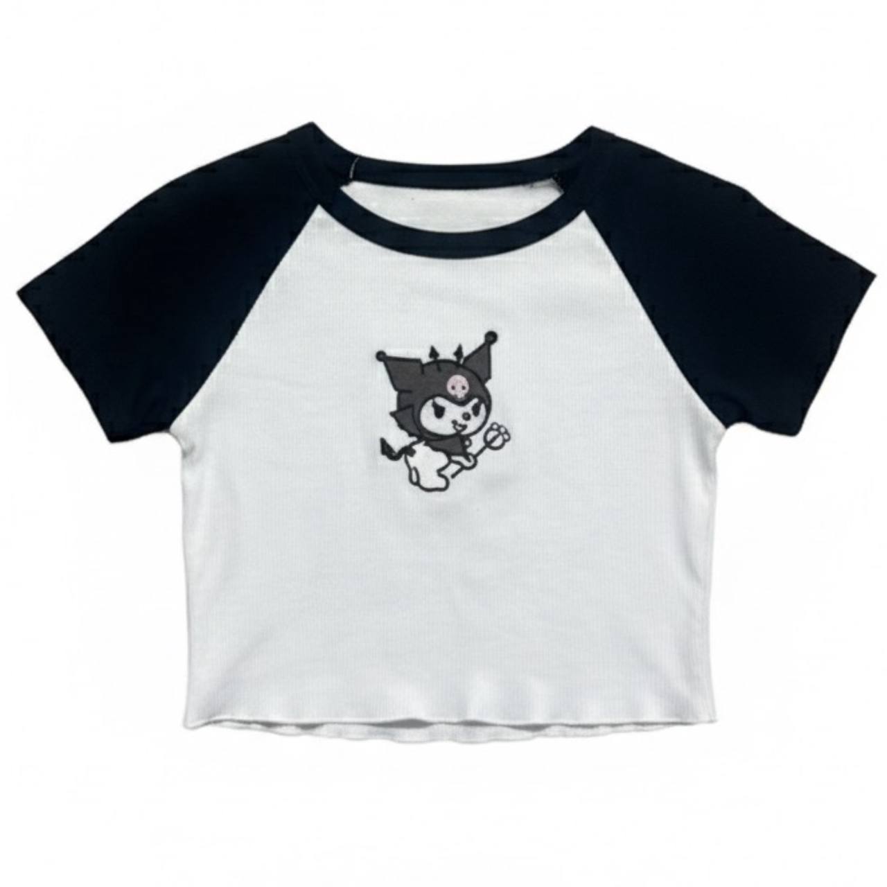 Top bordado de kuromi 