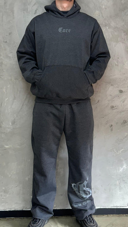 Hoodie Gris Corona De Espinas CORE