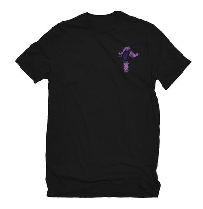 Playera Oversized Cruz Morada CORE