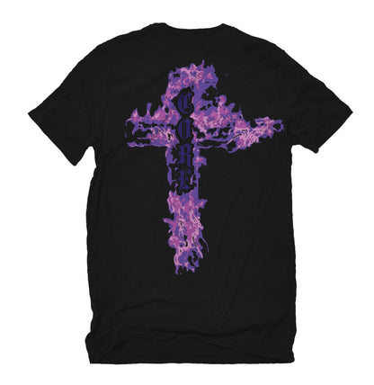 Playera Oversized Cruz Morada CORE
