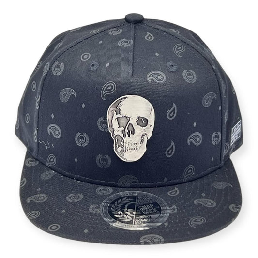Gorra Negra Calavera Plata ANTIFASHION