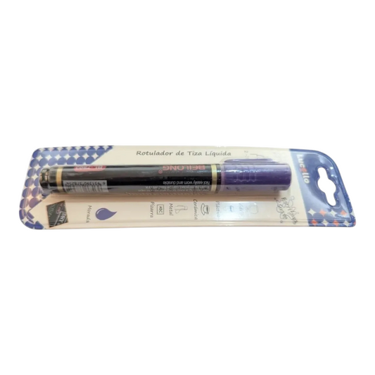 Marcador Morado Neon Chorreador LUCELLO