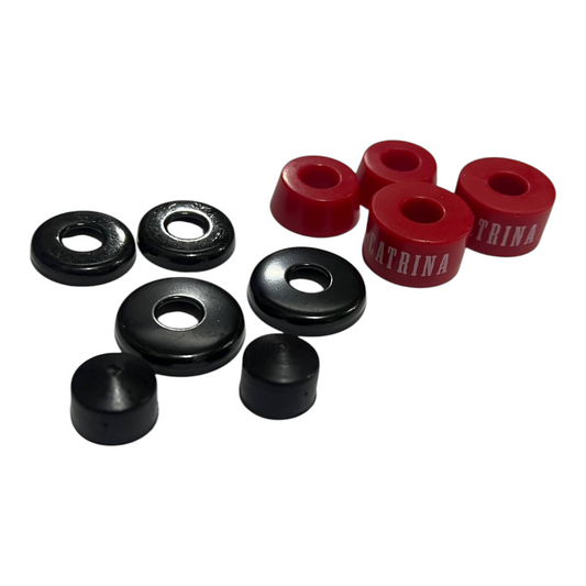 Set Gomas Rojas, Cazuelas Y Pivotes Para Trucks CATRINA
