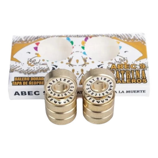 Set Baleros Dorados Abec 9 Skate CATRINA