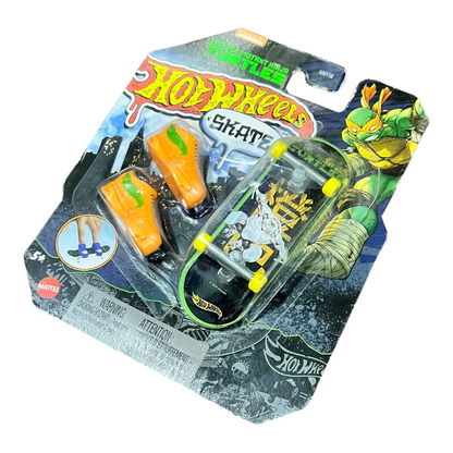 Patineta Para Dedos Con Tenis Tortugas Ninja Finger Board HOT WHEELS