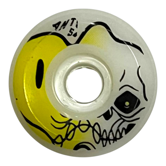 Set Ruedas Happy Skull Skate Conicas 56mm ANTIFASHION