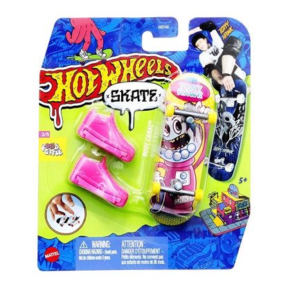 Patineta Para Dedos Con Tenis Food Style Rosa Finger Board HOT WHEELS