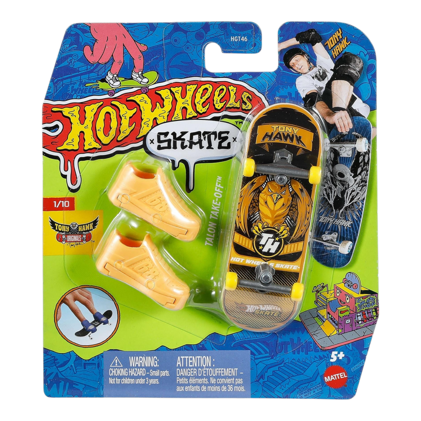 Patineta Para Dedos Con Tenis Finger Board HOT WHEELS