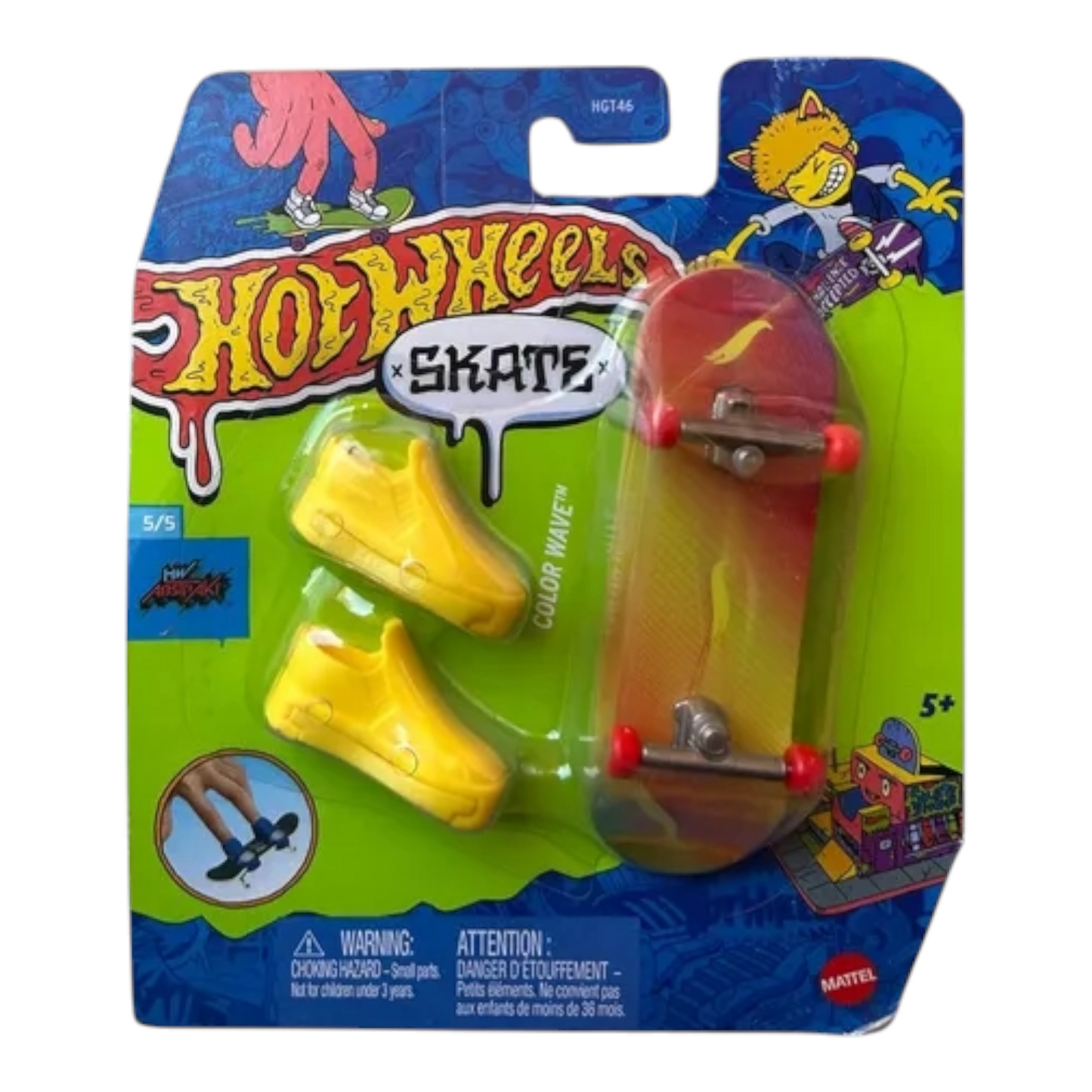 Patineta Para Dedos Con Tenis Finger Board HOT WHEELS