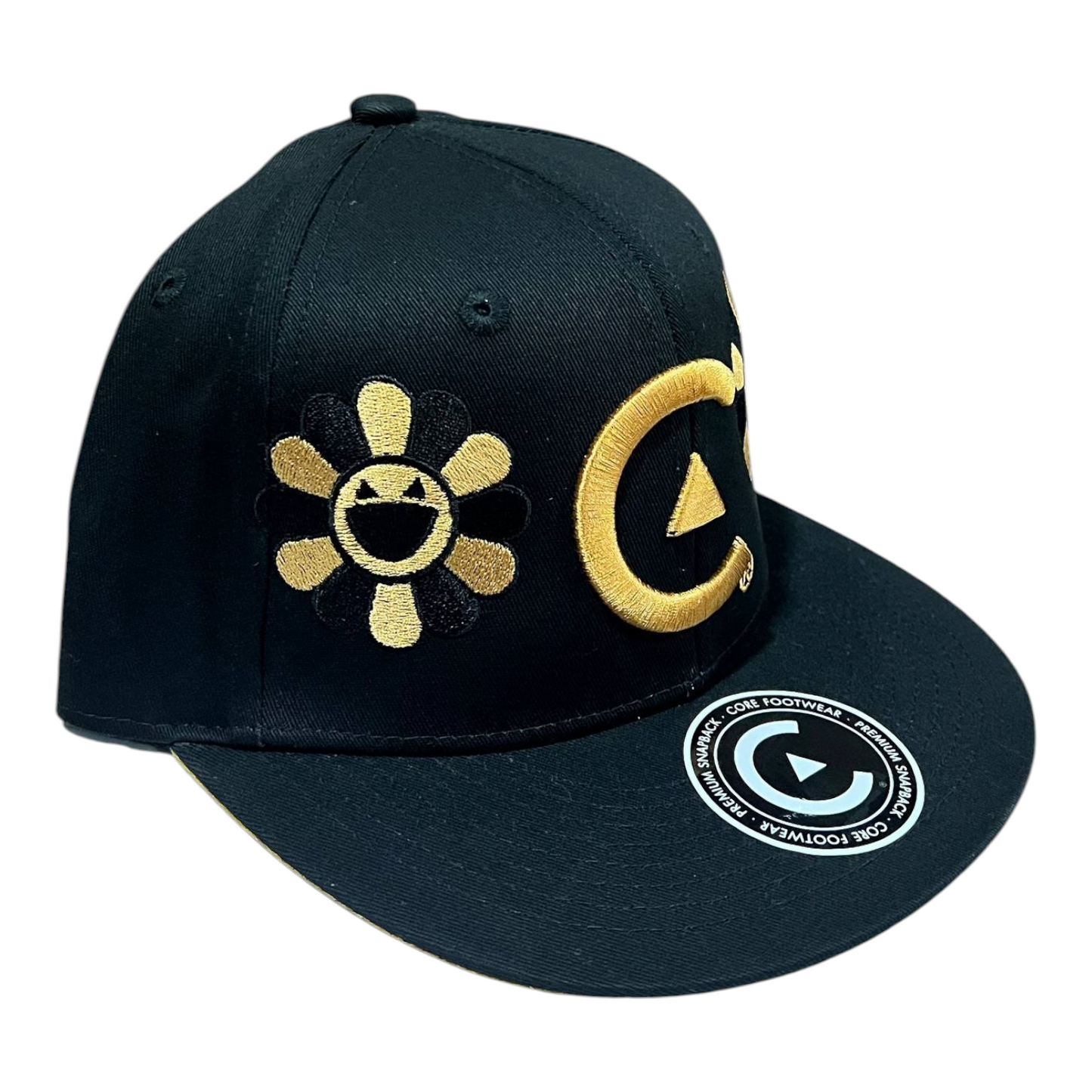 Gorra Negra Flores CORE