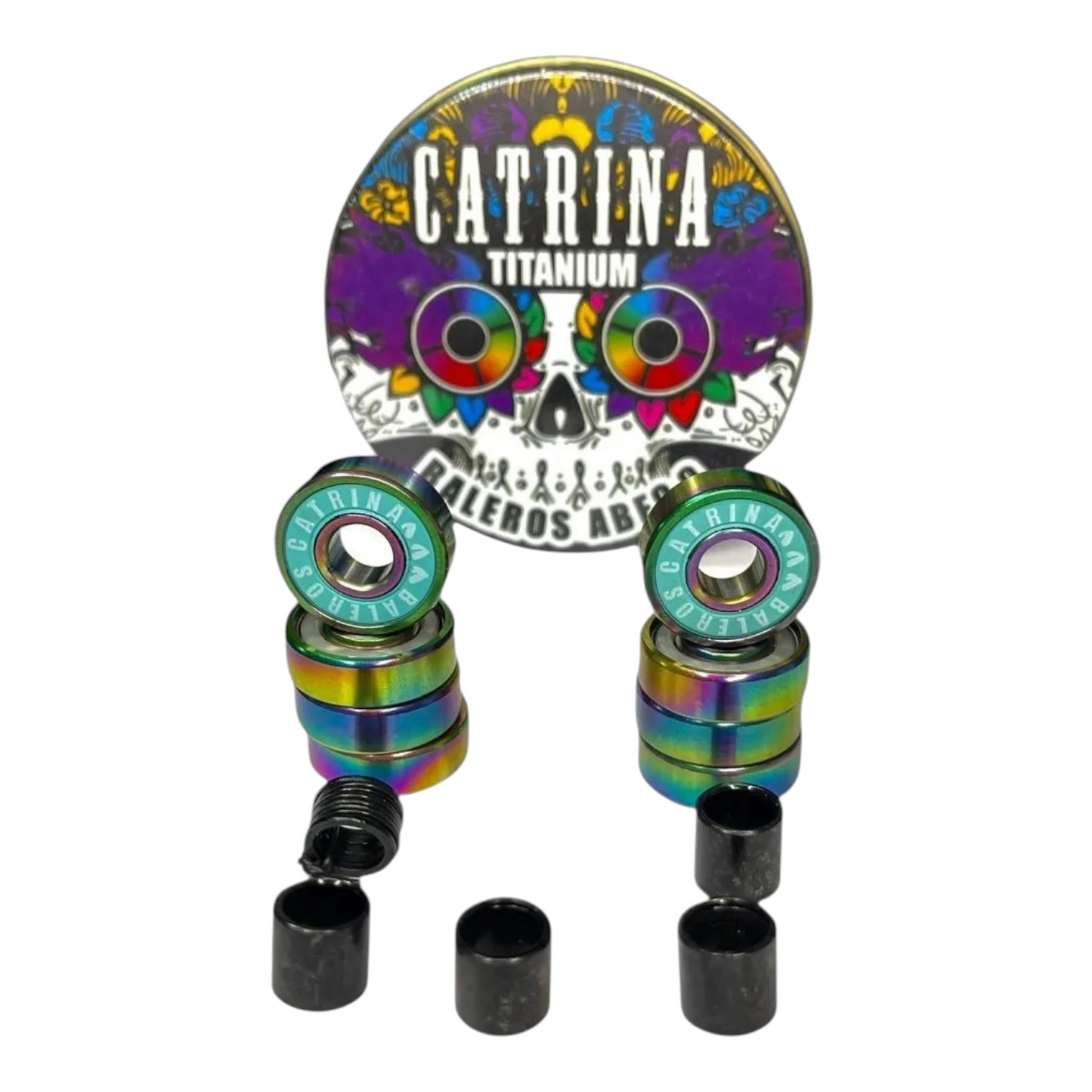 Set Baleros Titanio Abec 9 Skate CATRINA