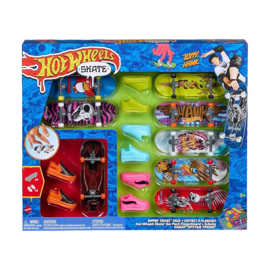 Pack 8 Finger Boards Hot Wheels Skate Acrobacias Extremas