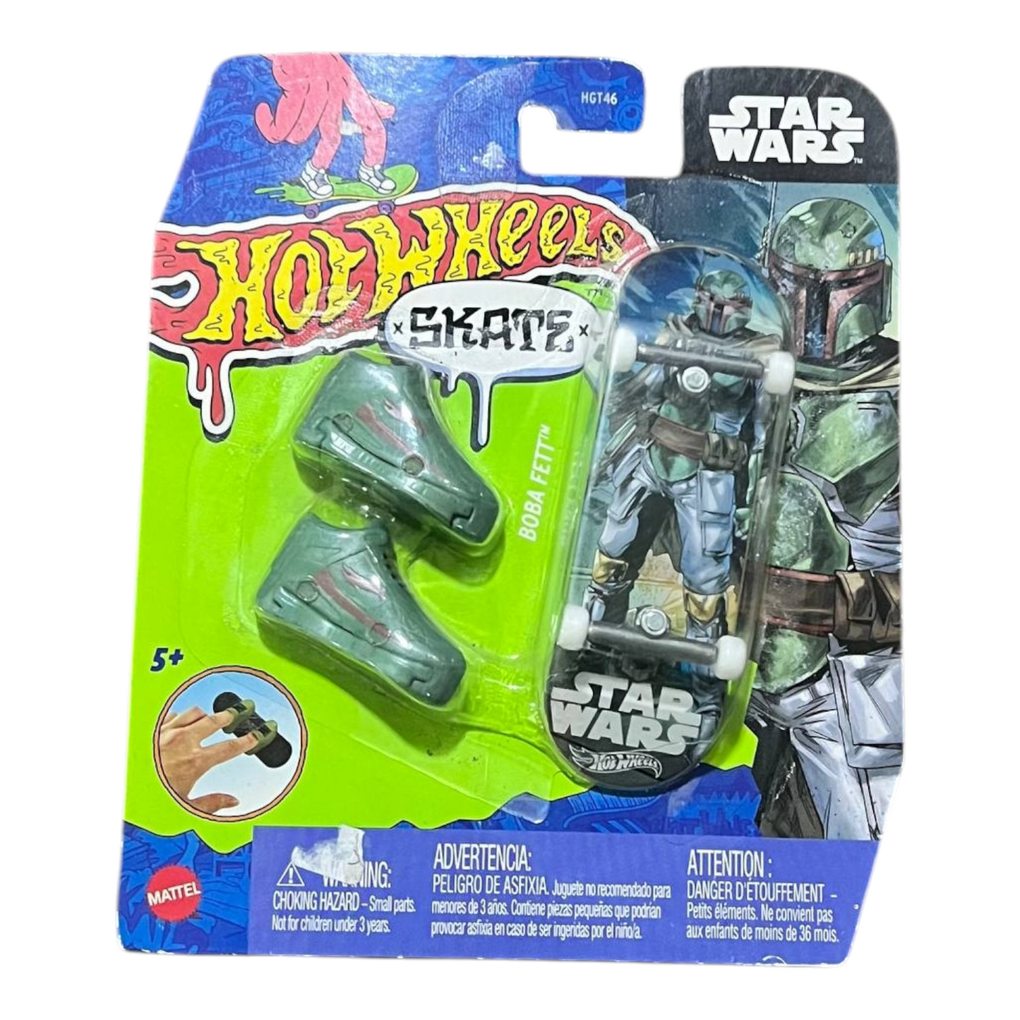 Patineta Para Dedos Con Tenis Star Wars Finger Board HOT WHEELS