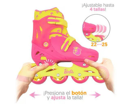 Patines Barbie Línea Ajustables 19-22
