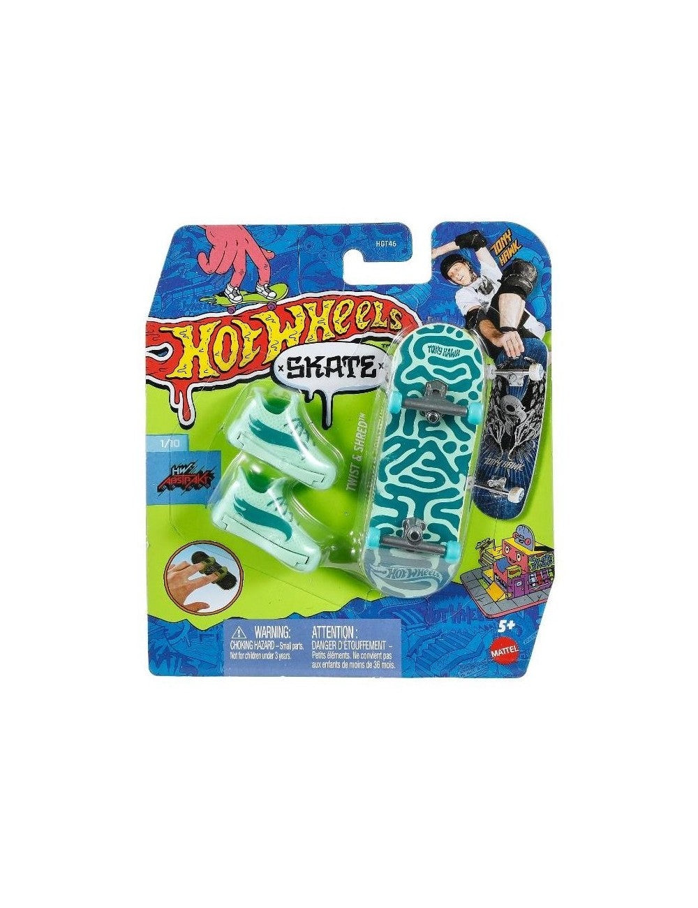 Patineta Para Dedos Con Tenis Finger Board HOT WHEELS